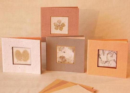 Indipaper - set of 5 assorted square passepartout cards (set of 5 assorted square passepartout cards)